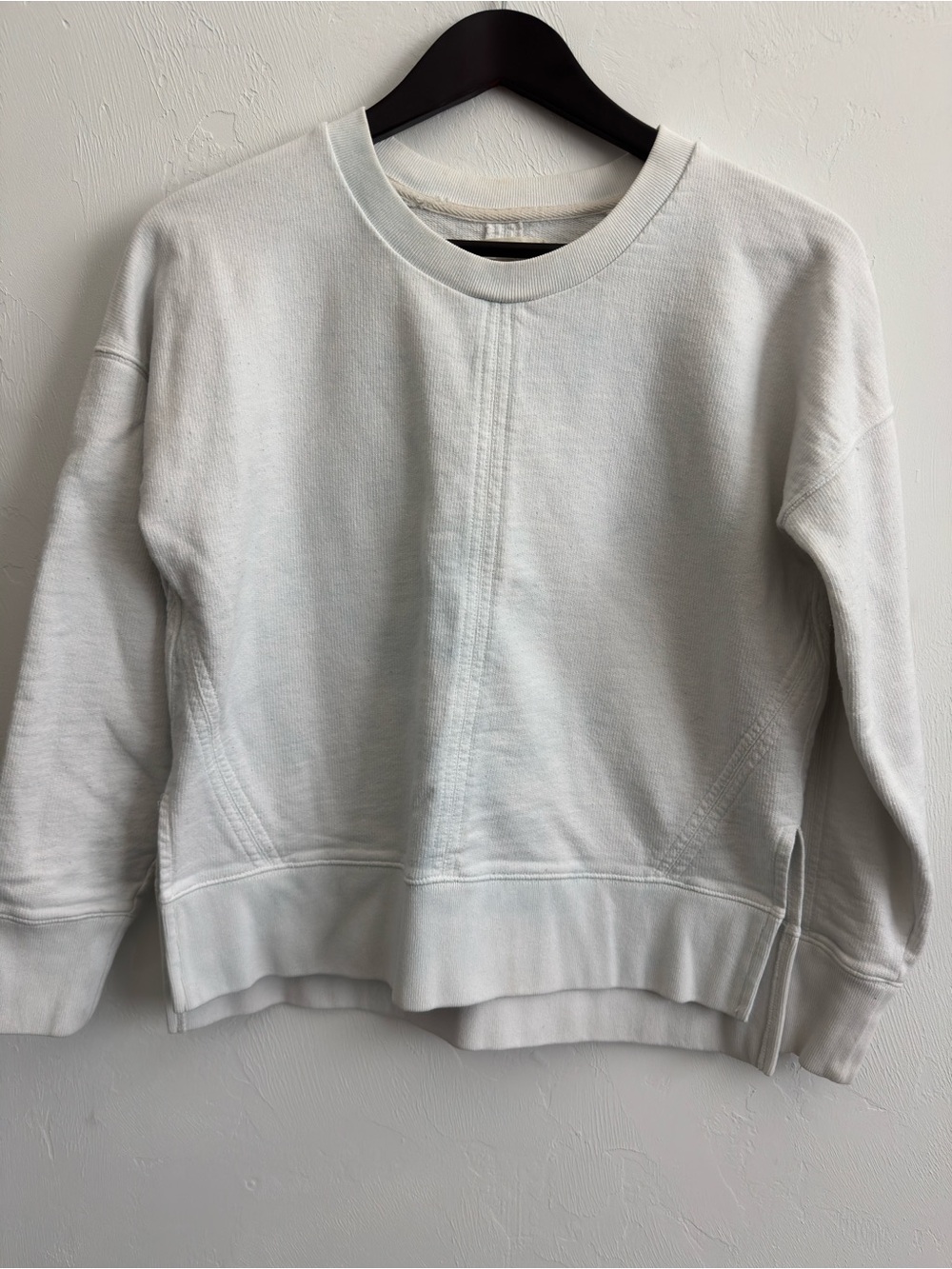 Madewell Creamy Boxy Crew Neck Sweater XS